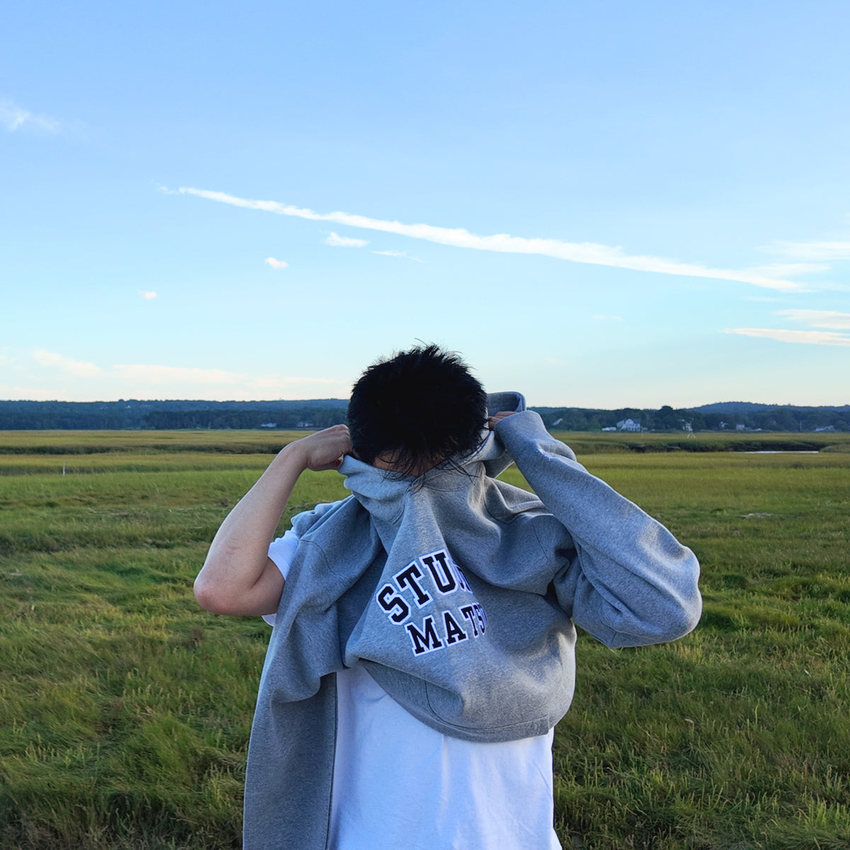 STUDIO MATSU VARSITY HOODIE (GREY)