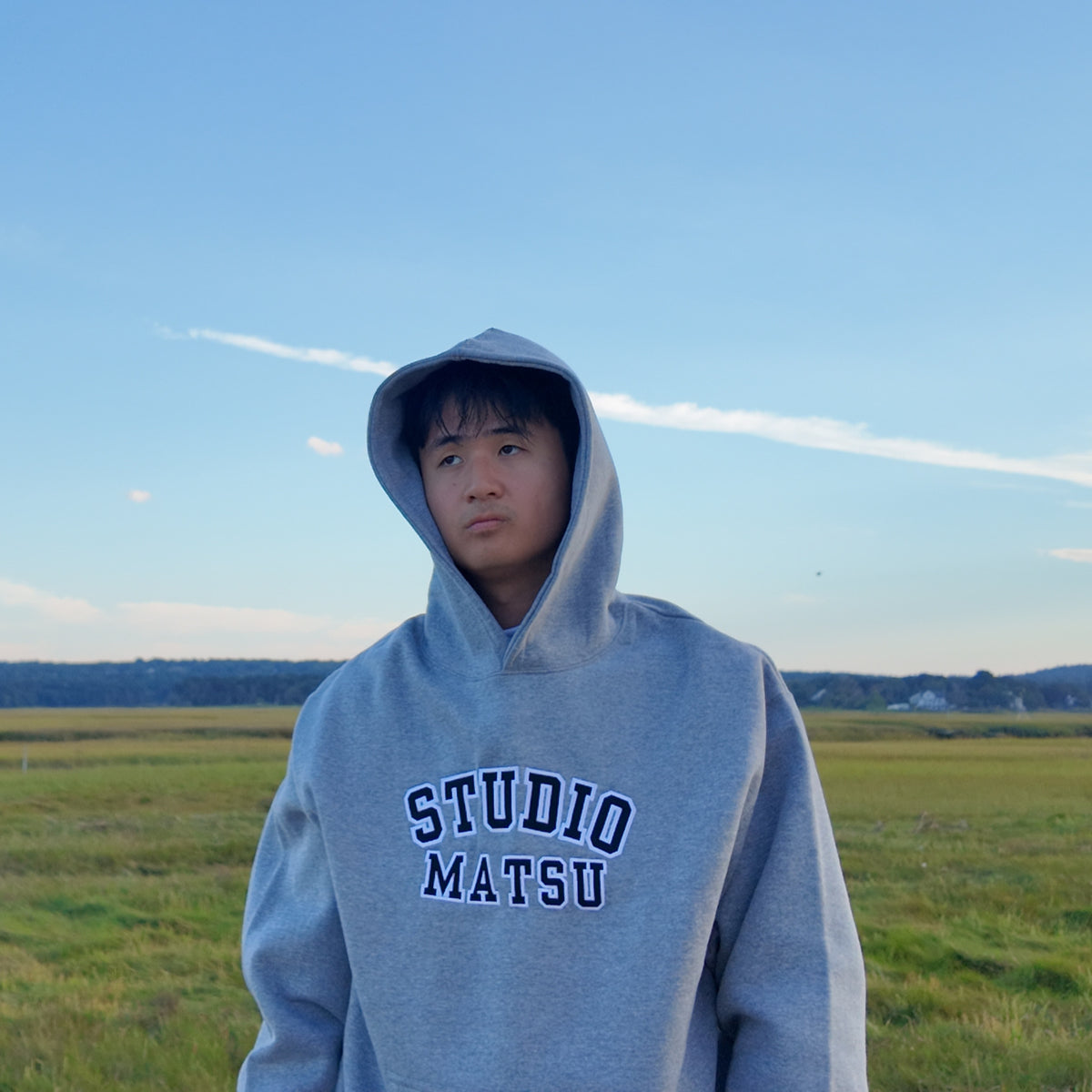 STUDIO MATSU VARSITY HOODIE (GREY)