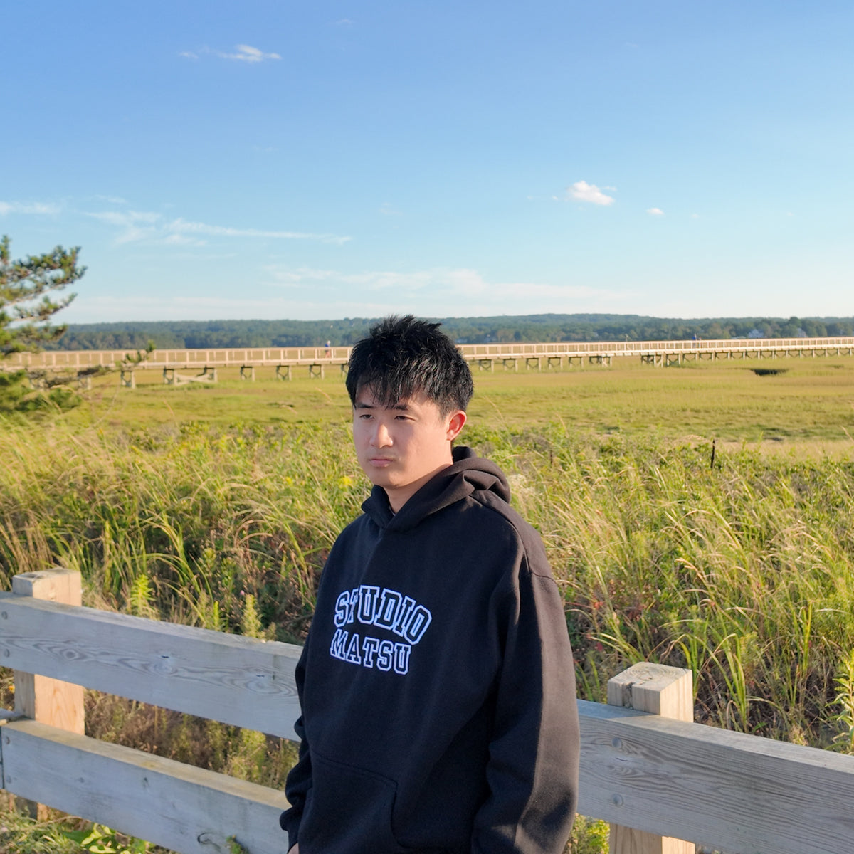 STUDIO MATSU VARSITY HOODIE (BLACK)